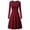 LYQ1_Wine, variant on Meichang Midi Dresses for Womens Long Sleeve A-Line Wedding Guest Dresses Fall Casual Crew Neck Elegant Evening Party Long Dresses