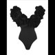 thumbnail image 1 of Traje de Baño de una Pieza para Mujer, Falda Cruzada, Pareo, Bikini con Estampado Floral Retro. Traje de Baño Negro M, 1 of 8
