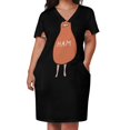 thumbnail image 2 of Ham : To Kill A Mockingbird disfraz de Halloween de Scout Ham vestido suelto con bolsillo vestidos para mujer, 2 of 6