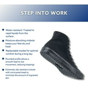 Shoes For Crews Pembroke, Mens, Womens, Unisex Slip Resistant Work Shoes, Water Resistant, Black Canvas