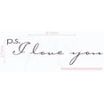 thumbnail image 4 of Bedroom Décor P.S. I Love You Wall Decals Nursery Vinyl Stickers 36x10-Inch Eggplant, 4 of 4