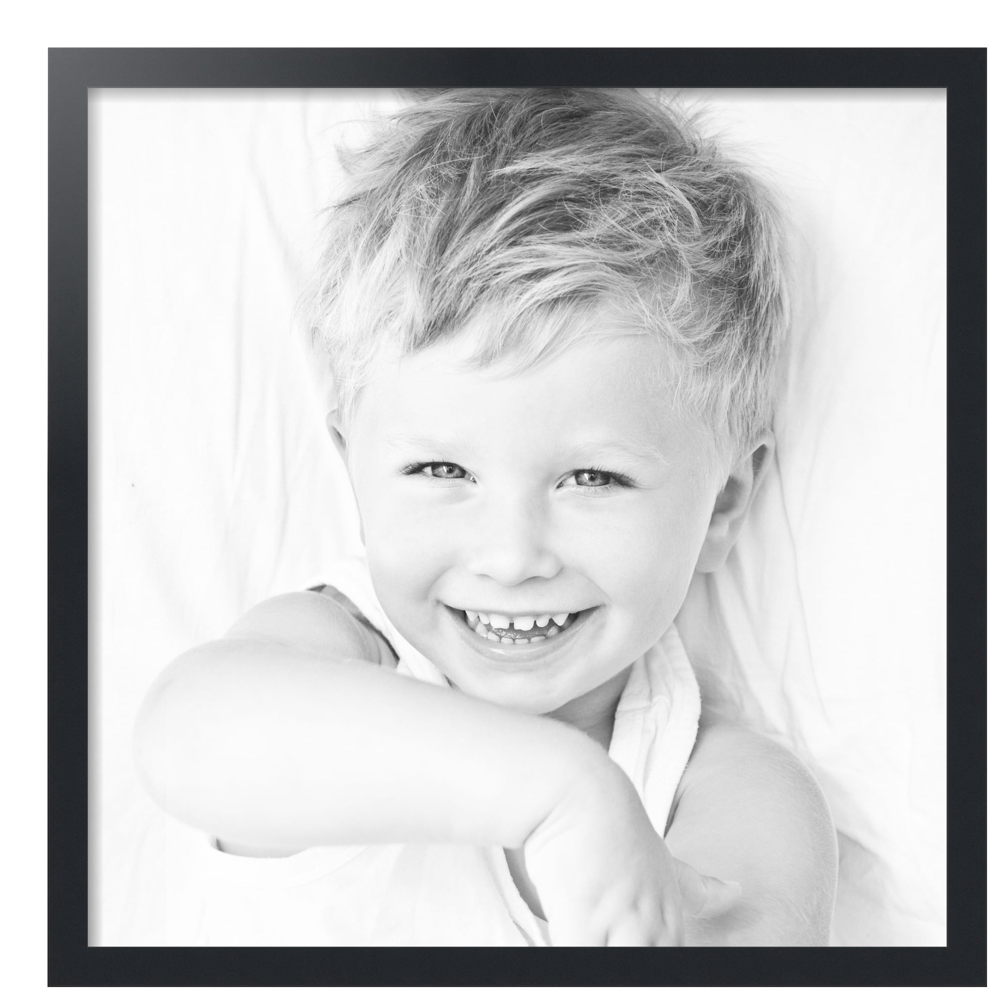 ArtToFrames 27" x 27" Black Picture Frame, 27x27 inch Black MDF Poster Frame (WOM-3943), Pack