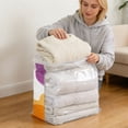 thumbnail image 7 of Vacuum Storage Bags for Clothes Space Saving Compression Storage Bags Heavy Duty Stackable Jumbo Size Clear, 7 of 7