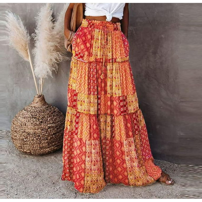 Bohemian skirts with pockets online