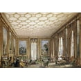 thumbnail image 2 of English School 18x14 White Modern Wood Framed Museum Art Print Titled - View of a Jacobean-Style Grand Drawing Room, 2 of 4
