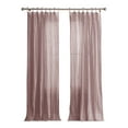 thumbnail image 3 of Peach & Oak Single Curtain Panel, Clover, Solid Pink with Circle Trim, 63 inch, 3 of 5