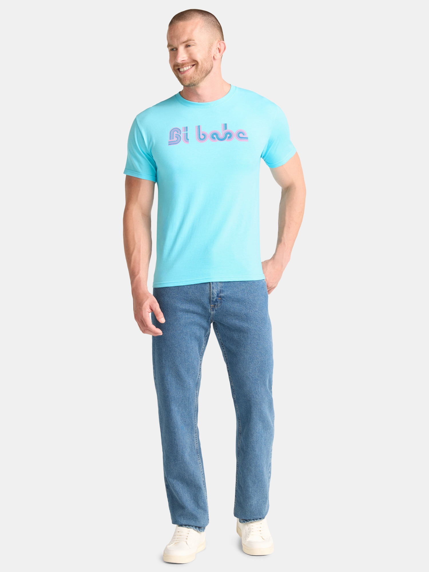 Pride The Phluid Project All Gender Bi Babe Graphic Tee Shirt, Men’s Sizes XS-3XL
