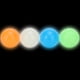 thumbnail image 4 of Zerodis 4pcs Sticky Globbles Ball Stress Toy, Bolas Luminosas para aliviar el estrés Fluorescente Sticky Target Wall Ball Juguete de descompresión para ni?os Ni?os Ni?as Regalo(45mm-4 Colores) Ecomeon no, 4 of 6