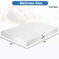thumbnail image 7 of 8 Inch Full Mattress, Memory Foam Mattress, Medium-Firm Mattress, Breathable Bed Mattress with Removable Cover in Box, White, 7 of 7
