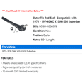 thumbnail image 2 of Outer Tie Rod End - Compatible with 1971 - 1974 GMC K15/K1500 Suburban 1972 1973, 2 of 2