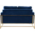 thumbnail image 5 of Meridian Furniture Mila Navy Velvet Loveseat, 5 of 6