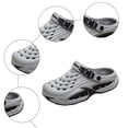thumbnail image 4 of Rokment Womens Mens Air Cushioned Clogs Garden Shoes Comfortable Arch Support Orthopedic Walking Athletic Water Sandals with Back Straps Dark Gray Size 10.5, 4 of 6
