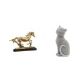 thumbnail image 1 of Figura de caballo,Figura coleccionable de caballo en miniatura,Adorno de caballo de resina,estatua de animal,decoración para el hogar,Figura de escritorio,Estatua de gato,linda decoración, 1 of 8
