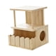 thumbnail image 2 of Casa de Chinchilla Refugio para Hámster Accesorio de Jaula de Madera con Ventilación Dos Niveles y Ensamble Fácil Adecuado para Descanso Escondite Estilo Moderno Mascotas 23cmx22cmx30cm, 2 of 9