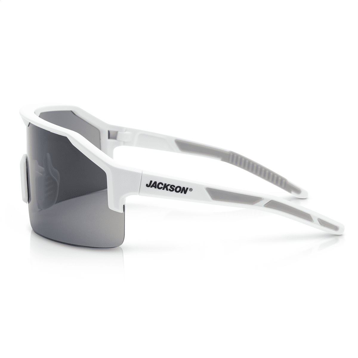 Jackson Safety Safety Glasses - MAXVIEW+ Series - Smoke Lens - White Frame - STA-CLEAR Anti-Fog