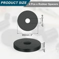 thumbnail image 2 of 4Pack Thick Rubber Spacer, 2 Inch OD x 1/2 Inch ID x 3/8 Inch Thickness, 2 of 6