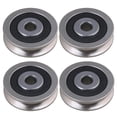 thumbnail image 1 of 4PCS Bearing Steel U Type Groove Pulley Rolloer Wheel 6x30x8mm for Door, 1 of 5