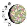 thumbnail image 4 of Naloa Flowers And Buds PVC Leather Spare Tire Wheel Cover Spare Tire Cover, for Car Truck SUV Camper Trailer Universal Fit(14-17in)-17 inch, 4 of 6