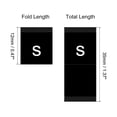 thumbnail image 2 of Clothing Sewing Size Label, S Sizes Woven Embroidered Label Black for Clothes Garment, Pack of 100, 2 of 6
