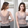 thumbnail image 6 of Women Lace Bra Camisole Crochet Floral Padded Tank Top Flower Bra Vest Bustier Crop Top Wireless Underwear With Chest Pad, 6 of 6