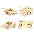 thumbnail image 3 of CNKOO 3D Wooden Puzzle Model Kit Mechanical Craft Set Build Your Own 3D Wooden Assembly Puzzle Educational Toy Building Engineering Set Birthday Gift for Kids Age 8+, 3 of 8