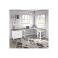 thumbnail image 4 of Bush Furniture Mayfield 60W L Shaped Computer Desk with 2 Drawer Lateral File Cabinet, Shiplap Gray/Pure White, 4 of 6