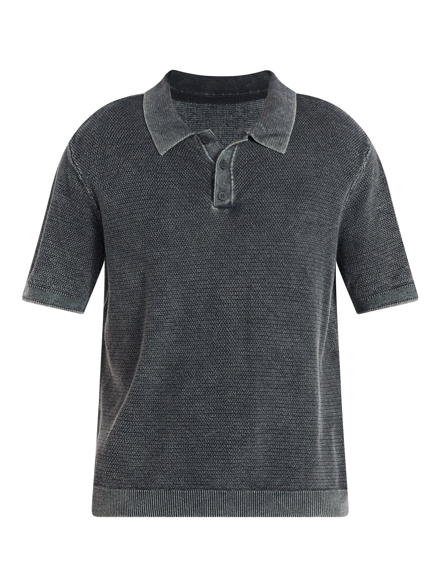 No Boundaries Mesh Polo Sweater with Short Sleeves, Men's XS-3XL