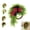 B, variant on Rustic Bohemian Wreath for Front Door, Double-Sided Door Hanging Wreath with Linen Bow and Greenery, Farmhouse Boho Wall Decor for Indoor Outdoor Home Entryway Seasonal Decoration