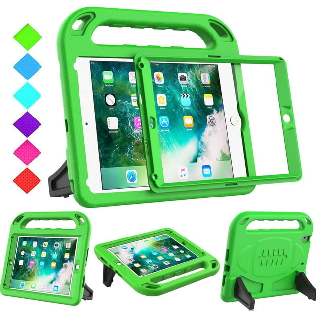 Funda para niños BMOUO iPad 9.7/Air 2 de 6.ª y 5.ª generación, color verde