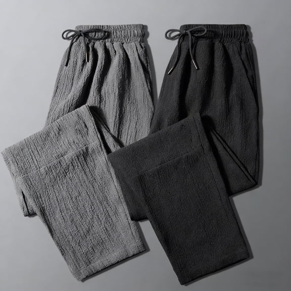 EaskTriop Men's Lightweight Quick Dry Hiking Pants Outdoor Athletic Joggers, Stretch Performance Synthetic Trousers with Side Pockets