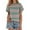 Green, variant on Women's Wide Striped Casual T Shirt