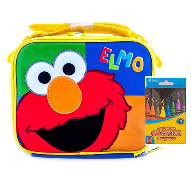 Sesame Street Elmo  Lunch Box  with Stationary Supply 10 