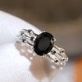 thumbnail image 5 of K-KED Glamorous 925 Silver Filled Rings Cubic Zirconia Women Wedding Delicate Jewelry Size 6-10-8, 5 of 6