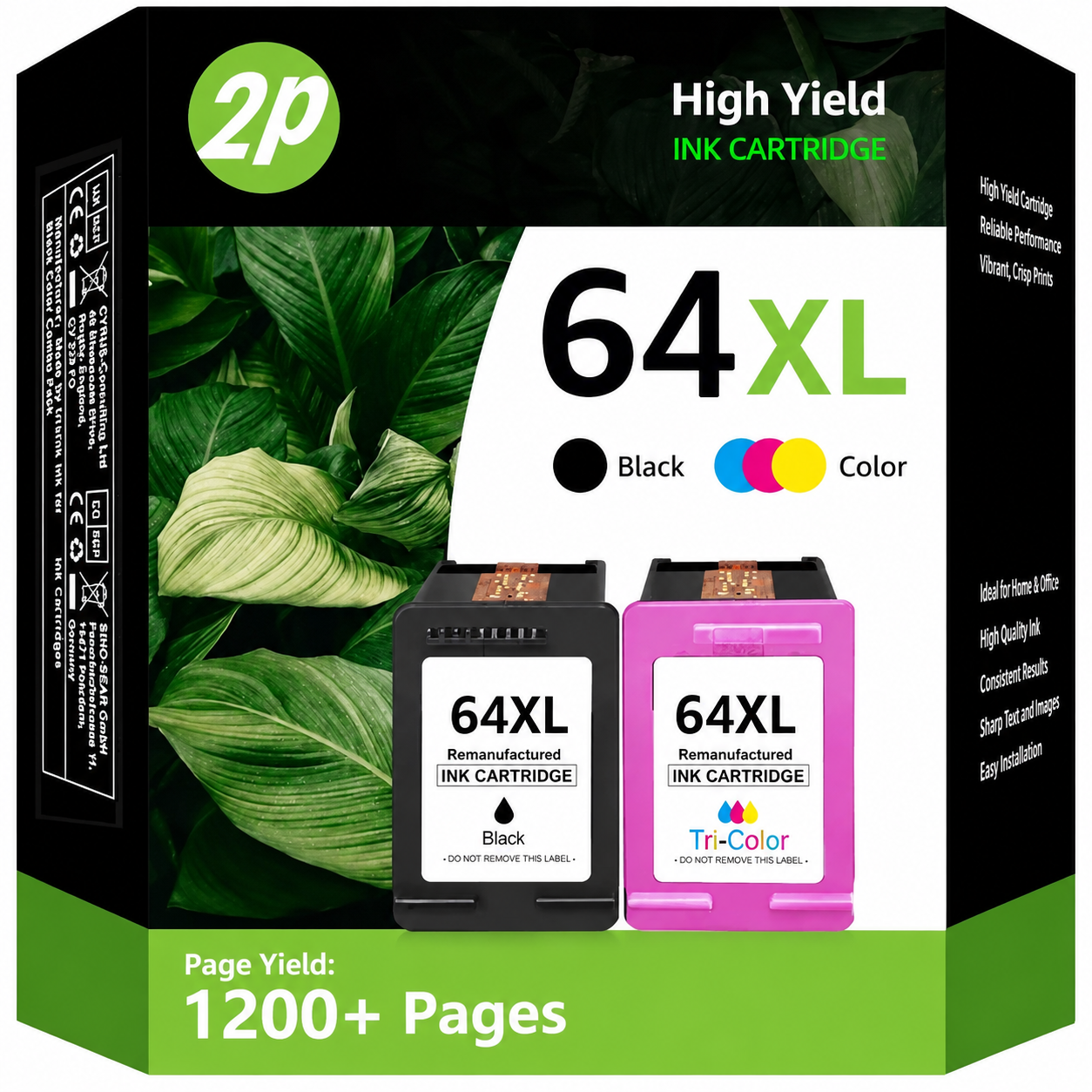 Halofox 64XL Ink Cartridge Combo Pack