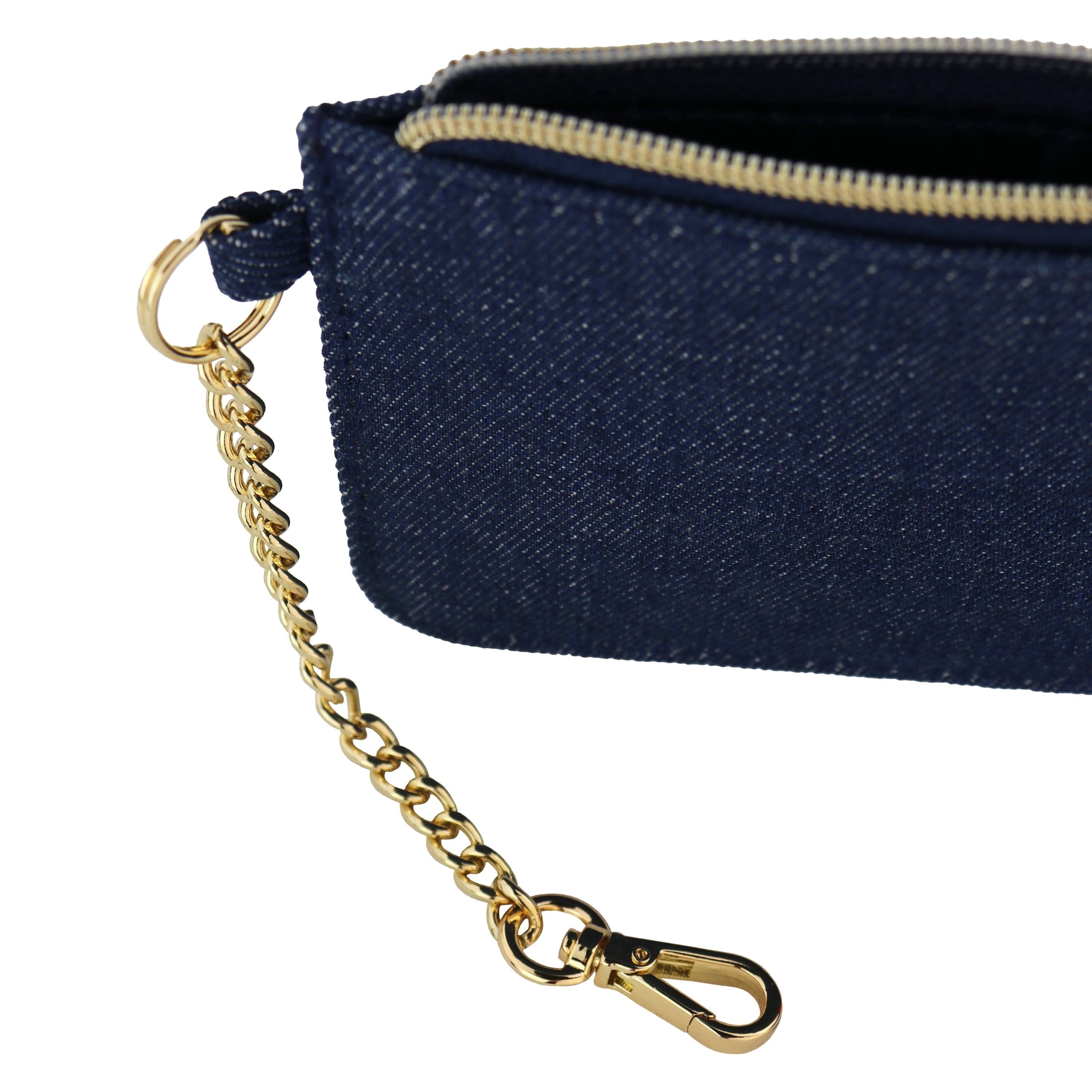 Hello Hobby Small Adult Unisex Wallet with Chain, Denim