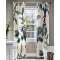thumbnail image 4 of Blueberry Spring Leaves Sheer Curtains 84 Inch Length 2 Panels Set for Living Room/Bedroom, Beige Botanical Branches Kitchen Curtains Grommet Semi-Sheer Curtains Drapes Window Treatments 52"x84"x2, 4 of 7