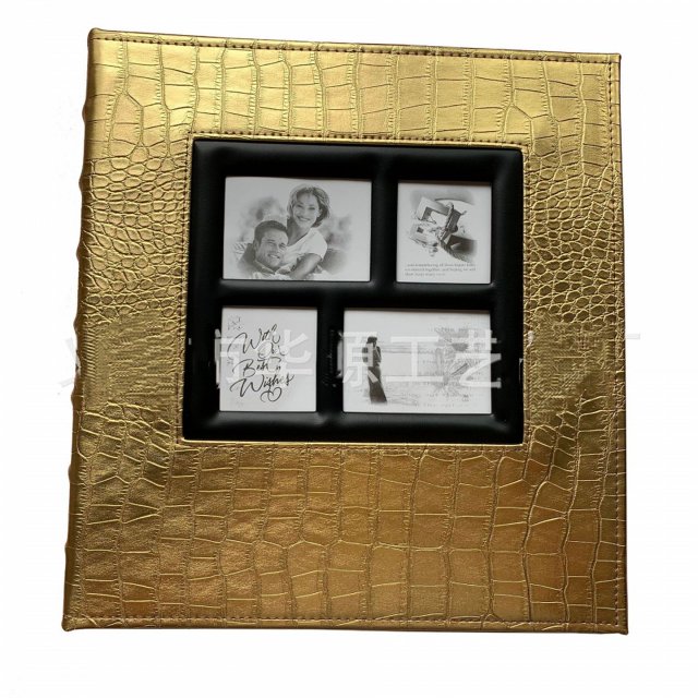 Wedding Family Photo Album, Leather Cover Photo Album, Large Capacity, Suitable For Family Wedding Anniversary-SinKeeU