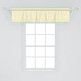 thumbnail image 2 of Ambesonne Retro Window Valance, Picnic Yellow Spots, 42" x 12", Yellow and White, 2 of 3