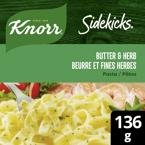 Knorr Sidekicks Butter & Herb Pasta Side Dish, 136 g Side Dish