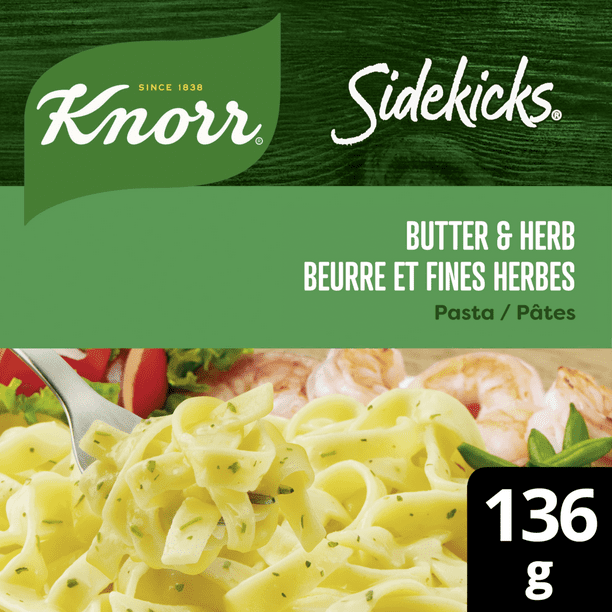 Plat d'Accompagnement de Pâtes Knorr Sidekicks Beurre et Fines Herbes 136 g Plats d'accompagnement