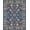 Blue, Pattern 1, variant on Flatwoven High Traffic Area Rug, Chic Rustic Ogee Patterning, Non Slip, Stain Resistant, Washable Area Rugs for Living Room, Bedroom(Blue, 4X6)