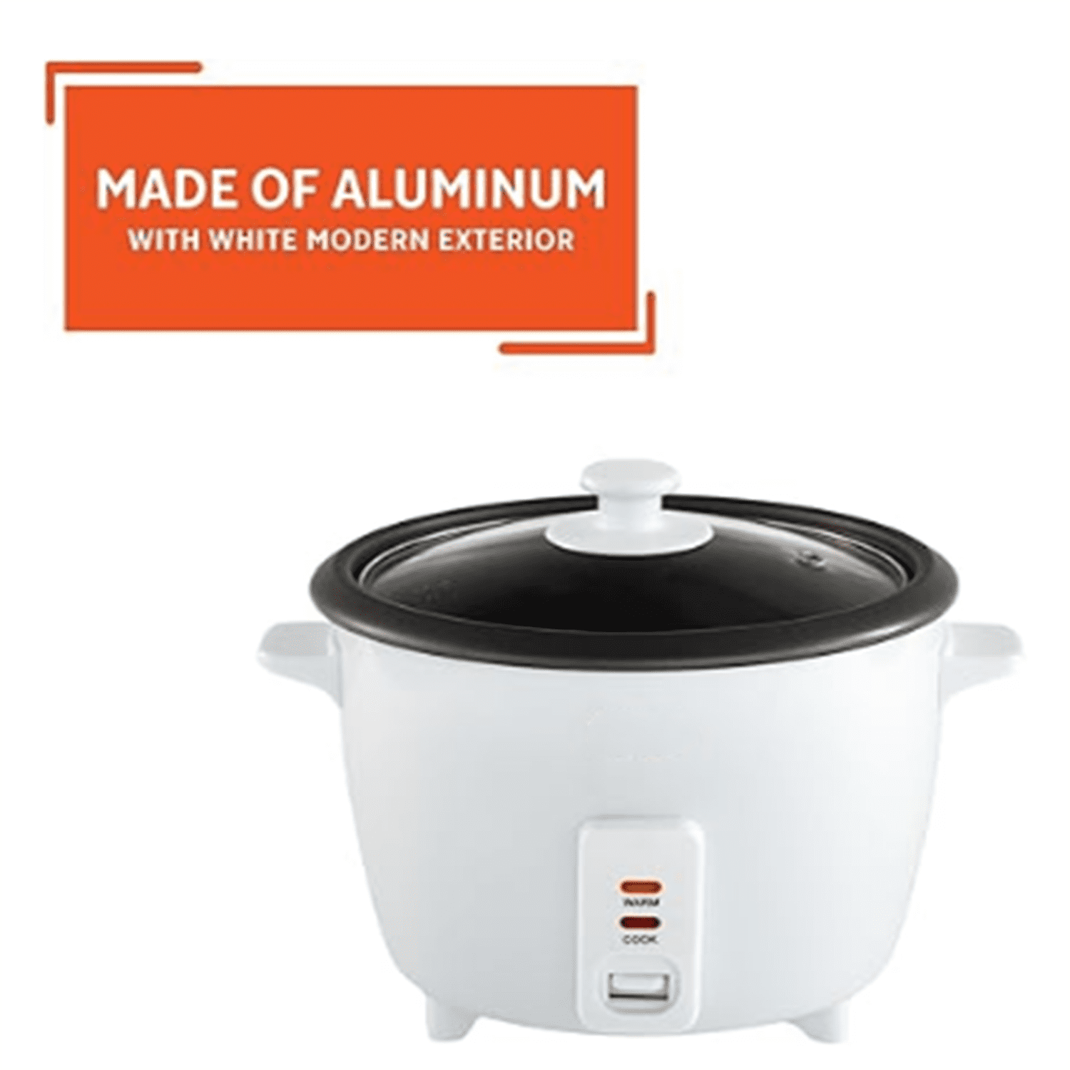 10cup Electric Ceramic Rice Cooker, White