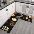 thumbnail image 2 of Halloween Patterned Pumpkins (2) Kitchen Rugs Sets Of 2,Anti Fatigue Kitchen Mat Rugs Non Slip Washable,Decorative Kitchen Floor Mats for Kitchen,Sink,Laundry,17"x30"+17"x47", 2 of 7