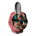 thumbnail image 3 of Sudadera con capucha y cremallera de otoño e invierno Sudadera con capucha y estampado de mariposas Sudadera con capucha para hombre Sudadera con capucha y cremallera gótica para hombre Ropa para homb, 3 of 5