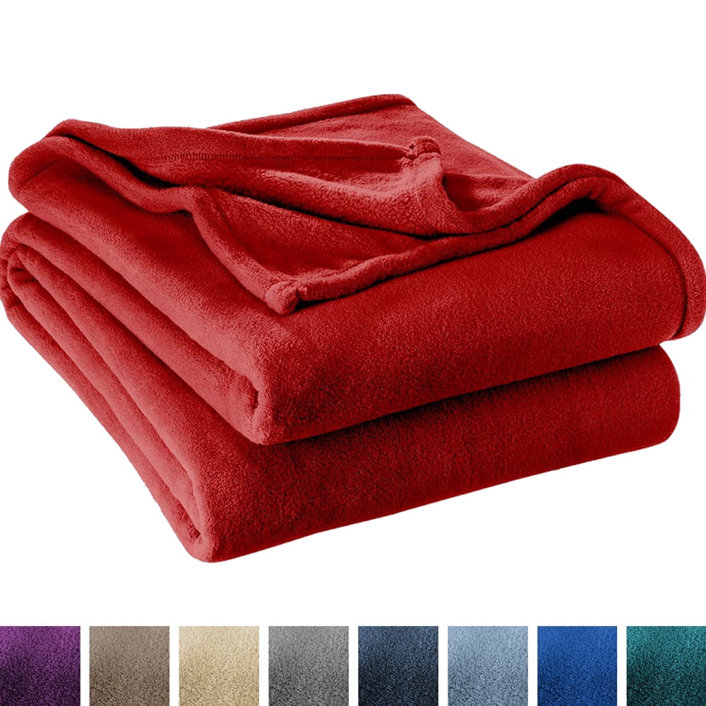HYSEAS Velvet Plush Blanket, Home Fleece Bed Throw Blanket ...