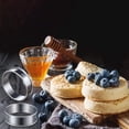 thumbnail image 2 of 12 Pcs Anneaux de Tarte à Muffins Double Anneau de Tarte Roulé Anneaux de Muffins en Acier Inoxydable Moule Rond en Métal pour la Fabrication de Nourriture, 2 of 8