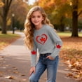thumbnail image 4 of Amzcrzy T-Shirts Graphiques pour Garçons et Filles, Col Rond Tendance, Imprimé Feuille d'Érable, T-Shirts pour Tout-Petits et Ados, Décontractés et Confortables, Manches Longues, Coton, Tee Shirt 7 Ans, 4 of 8