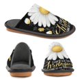 thumbnail image 4 of IAUYY Memory Foam House Slippers Suitable for Both Men and Women. Comfortable, Anti-Slip Plush Flat-Bottomed Slippers The Best Holiday Gift Wheat Ears and Flowers, 4 of 9