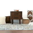 thumbnail image 2 of Stan Mid Century Solid Wood Walnut Nightstand Bed Side Tables with 2 Drawers, 2 of 6