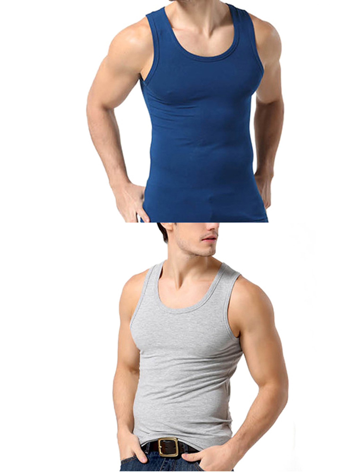 high neck gym vest